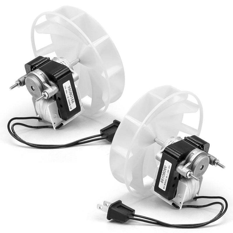 Fetechmate 99080166 BP28 Bathroom Fan Motor with Blower Wheel by Fit for Bro-an Nu-Tone 655 679 657 658 Exhaust Fan Motor 70cfm 1.4 Amp 3000RP 120V CCW (2 Pack) - Image 1
